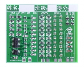 SMD Component Soldering Practice Board with 555 and CD4017 ICs DIY LED Water Lamp Kit